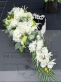 Zestaw: Kompozycja serce " Elegancja I Pamięć" + bukiet