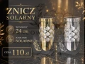 Znicz Solarny Premium "Róża"