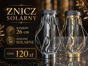 Znicz Solarny Premium "Wieczny Płomień"