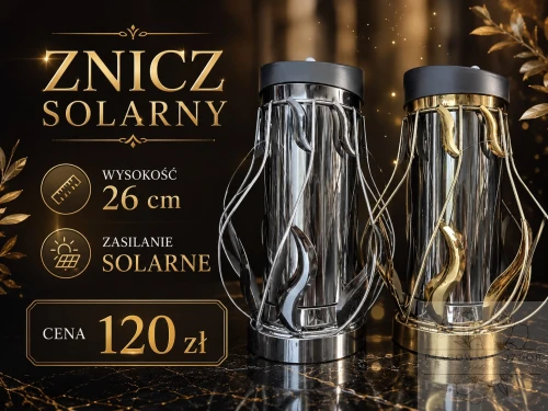 Znicz Solarny Premium "Wieczny Płomień"