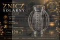 Znicz Solarny Premium "Ażurowy Płomień"