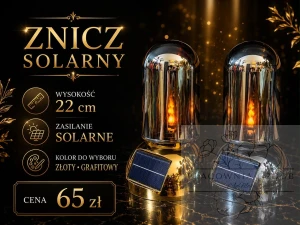 Znicz Solarny Premium "Blask Pamięci"