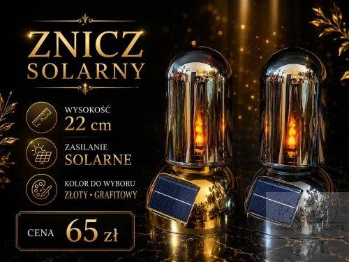 Znicz Solarny Premium "Blask Pamięci"