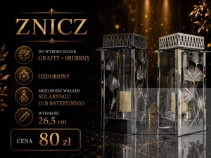 Znicz Nagrobny  Premium "Wieczna Pamięć"