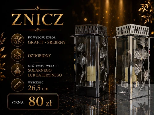 Znicz Nagrobny Premium "Wieczna Pamięć"
