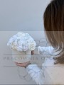 FlowerBox z kwiatów mydlanych " Biała Elegancja"