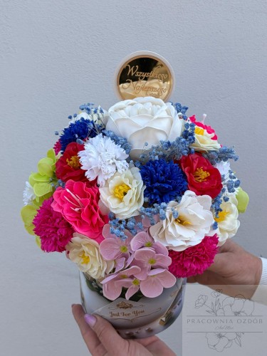 FlowerBox z kwiatów mydlanych " Ogród Kolorów"