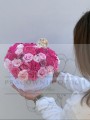 FlowerBox z kwiatów mydlanych " Różowe Serce"
