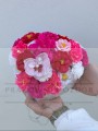 FlowerBox z kwiatów mydlanych " Róż i Biel"