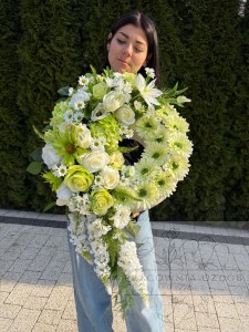 Kompozycja koło " Szept Seledynu"