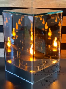 Lustrzany Znicz LED 3D – Nowoczesny Efekt Nieskończonego Płomienia