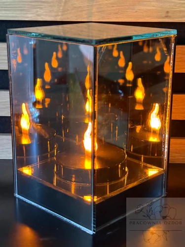 Lustrzany Znicz LED 3D – Nowoczesny Efekt Nieskończonego Płomienia